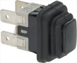 BLACK SINGLE-POLE SWITCH 10A 250V