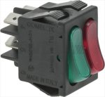 DOUBLE GREEN/RED SWITCH 16A 250V