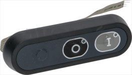 OVAL PUSH-BUTTON PANEL 0-I WITH BOARD