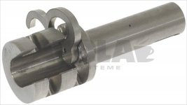 SPIRAL RELEASING SHAFT WITH LEVER 134 mm