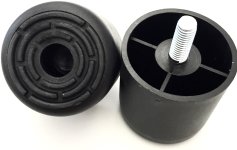 GERÄTEFUSS Ø60mm - HÖHE 60mm - M10x25
