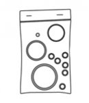KIT O-RING CAPPUCCINO ELEGANT KOMPLETT 10 DICHTUNGEN