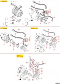 Motoren und Pumpen Explosionszeichnung