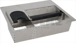 S/STEEL COFFEE DREGS DRAWER BUILT-IN