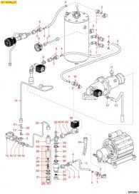 HYDRAULISCHE-ANLAGE S1 VIVALDI Explosionszeichnung