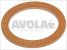 flat copper gasket o 13x10x1 mm