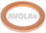 COPPER FLAT GASKET ø 18x12,5x1,5 mm