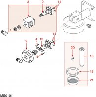 MARCFI-ANCAS - KAFFEEGRUPPE MOD. ANCAS Explosionszeichnung MARCFI-ANCAS - KAFFEEGRUPPE MOD. ANCAS Explosionszeichnung