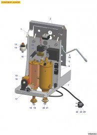 VIBIEMME - ELEKTRISCHE TEILE DOMOBAR JUNIOR Explosionszeichnung
