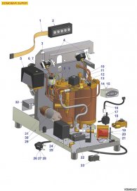 VIBIEMME SUPER - VENTILE UND ELEKTRIK Explosionszeichnung
