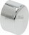 oval chromed push button 17x12 5 mm