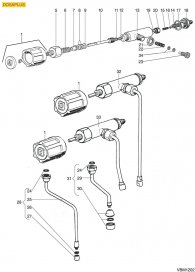 VIBIEMME DOSAPLUS - WASSER-DAMPFHÄHNE Explosionszeichnung