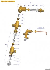 VIBIEMME CUBO DOSAPLUS MINIMAX - WASSEREINLAUFHAHN Explosionszeichnung