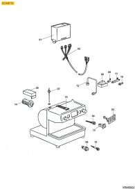 VIBIEMME - ELEKTRISCHE TEILE KOMETA 1 GRUPPE Explosionszeichnung