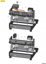 VIBIEMME - ELEKTRISCHE TEILE MINIMAX Explosionszeichnung