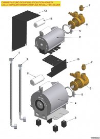 VIBIEMME - MOTOREN UND PUMPEN ALLE MODELLE Explosionszeichnung