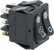 double bipolar switch black 250v