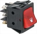 RED BIPOLAR SWITCH 16A 250V