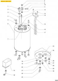 VICTORIA ARDUINO - VENUS CENTURY KESSEL Explosionszeichnung VICTORIA ARDUINO - VENUS CENTURY KESSEL Explosionszeichnung