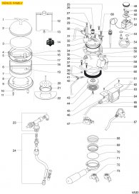 VICTORIA ARDUINO - VENUS FAMILY EXPLOSIONSZEICHNUNG KOMPLET Explosionszeichnung VICTORIA ARDUINO - VENUS FAMILY EXPLOSIONSZEICHNUNG KOMPLET Explosionszeichnung