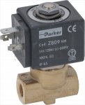 2-WAY SOLENOID VALVE PARKER 110V 50/60Hz
