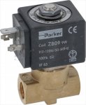 2-WAY SOLENOID VALVE PARKER 110V 50/60Hz