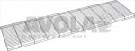 STAIN.STEEL CUP SUPPORT GRID 588x160 mm