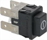 BLACK BIPOLAR SWITCH 16A 250V