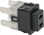 BLACK BIPOLAR SWITCH 16A 250V