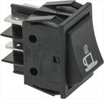 BLACK BIPOLAR SWITCH 16A 250V