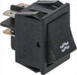 BIPOLAR BLACK PUSH-BUTTON 16A 250V