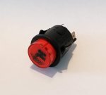 WATER INLET RED BIPOLAR SWITCH 16A 250V
