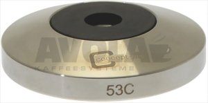 TAMPER BASE M8 CONVEX S.STEEL