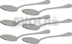 STAINLESS STEEL COFFEE SPOON 6pcs.
