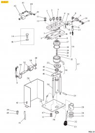 RDL - PAD MACHINE SWEET ALUMINUM BREWING GROUP Explosionszeichnung RDL - PAD MACHINE SWEET ALUMINUM BREWING GROUP Explosionszeichnung