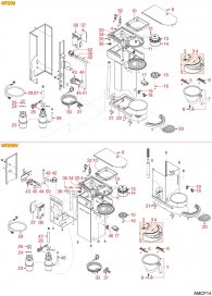 ANIMO - FILTERKAFFEE MT200-MT200V Explosionszeichnung ANIMO - FILTERKAFFEE MT200-MT200V Explosionszeichnung