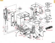 ANIMO - FILTERKAFFEE B600W Explosionszeichnung ANIMO - FILTERKAFFEE B600W Explosionszeichnung