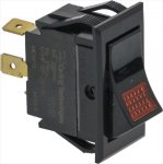 BLACK UNIPOLAR LEVER SWITCH 6A 250/125V