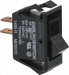 BLACK BIPOLAR PUSH-BUTTON 10/5A 250/125V