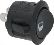 BLACK SINGLE POLE SWITCH 10A 250V