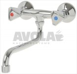 WALL MOUNTED TWO-HOLE TAP