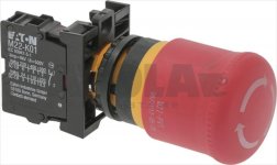 RED PUSH BUTTON WITH BLOCK