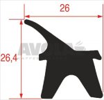 OVEN DOOR GASKET 755x750 mm