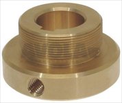 THREADED SUPPORT FOR FREE WHEEL
