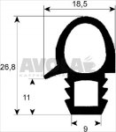 OVEN DOOR GASKET 700x650 mm