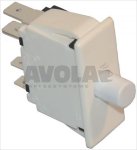 WHITE BUTTON SWITCH 40x14 mm