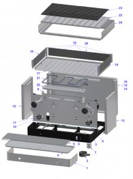 VIBIEMME REPLICA  KAROSSERIE Explosionszeichnung