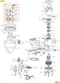 MAZZER MINI A Explosionszeichnung MAZZER MINI A Explosionszeichnung