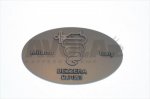 Bezzera Logo für Maschinenrückseite zum Aufkleben Label oval
