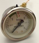 Rocket Manometer Kesseldruck weiss 0-3 Bar Cellini Plus Giotto